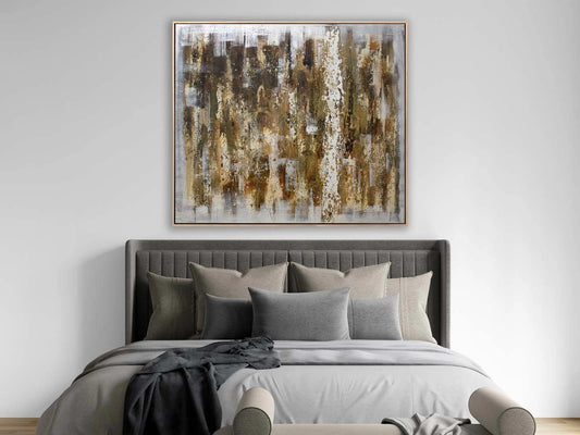 Toprak Tonları Siparişe Özel Soyut Yağlı Boya Tablo