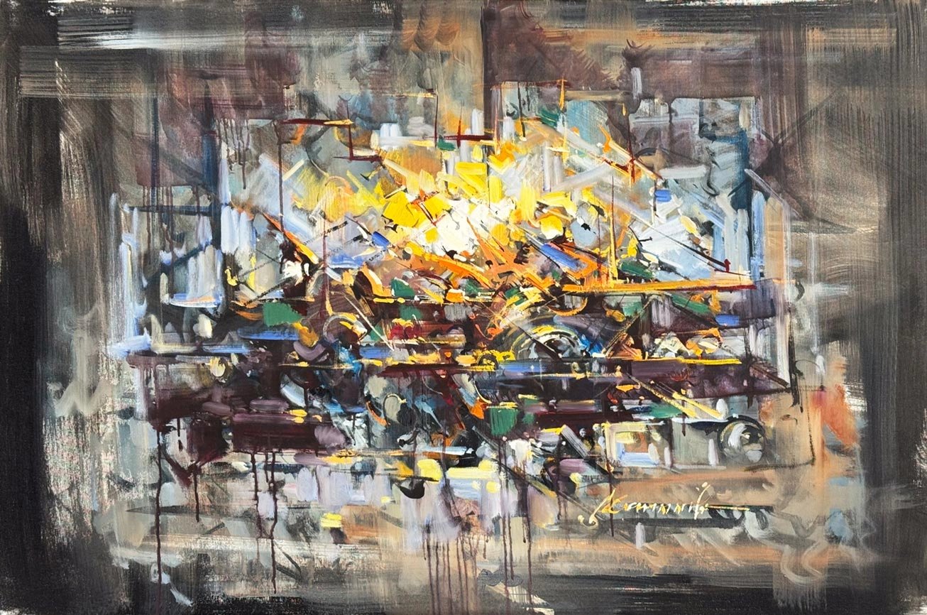 Anıların Duvarı Yağlı Boya Tablosu