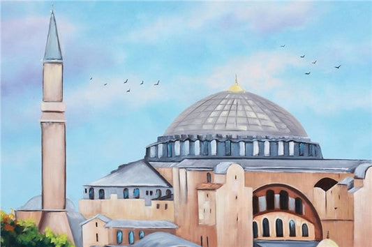 Ayasofya Camii Yağlı Boya Tablosu Simurg Sanatevi