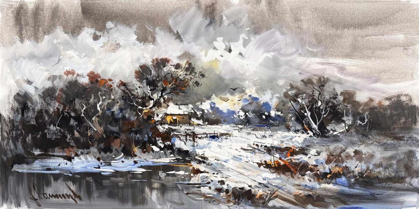 Beyazın Hatırası Yağlı Boya Tablosu