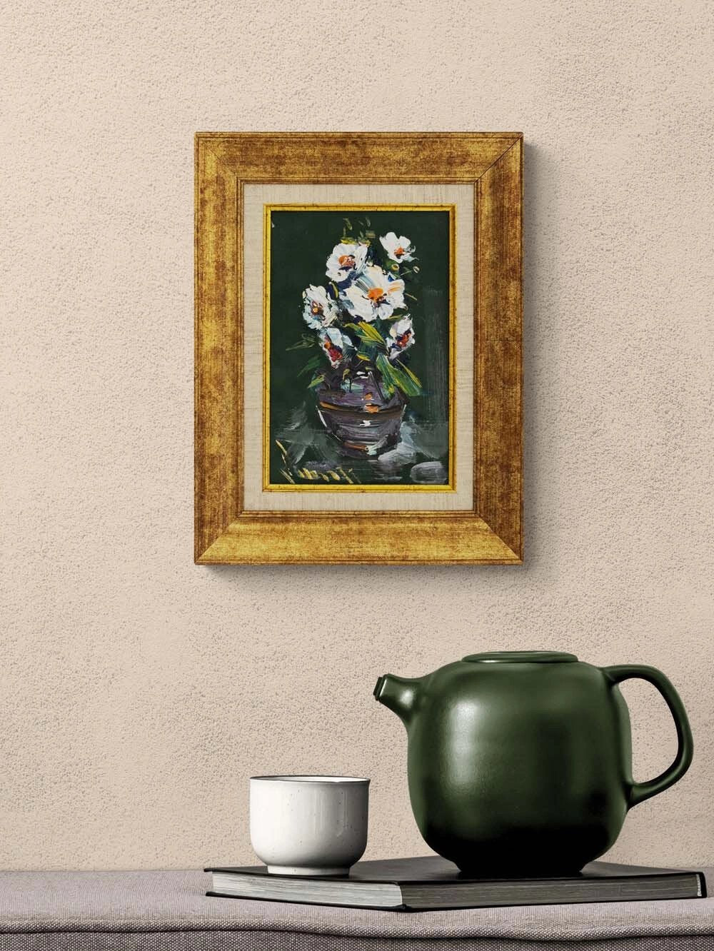 Beyazın Sessizliği Yağlı Boya Tablosu