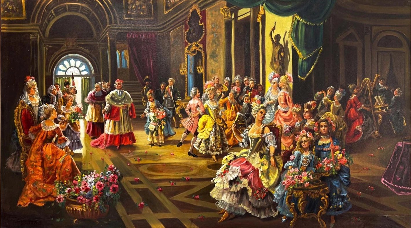 Bir Akşam Daveti Yağlı Boya Tablosu