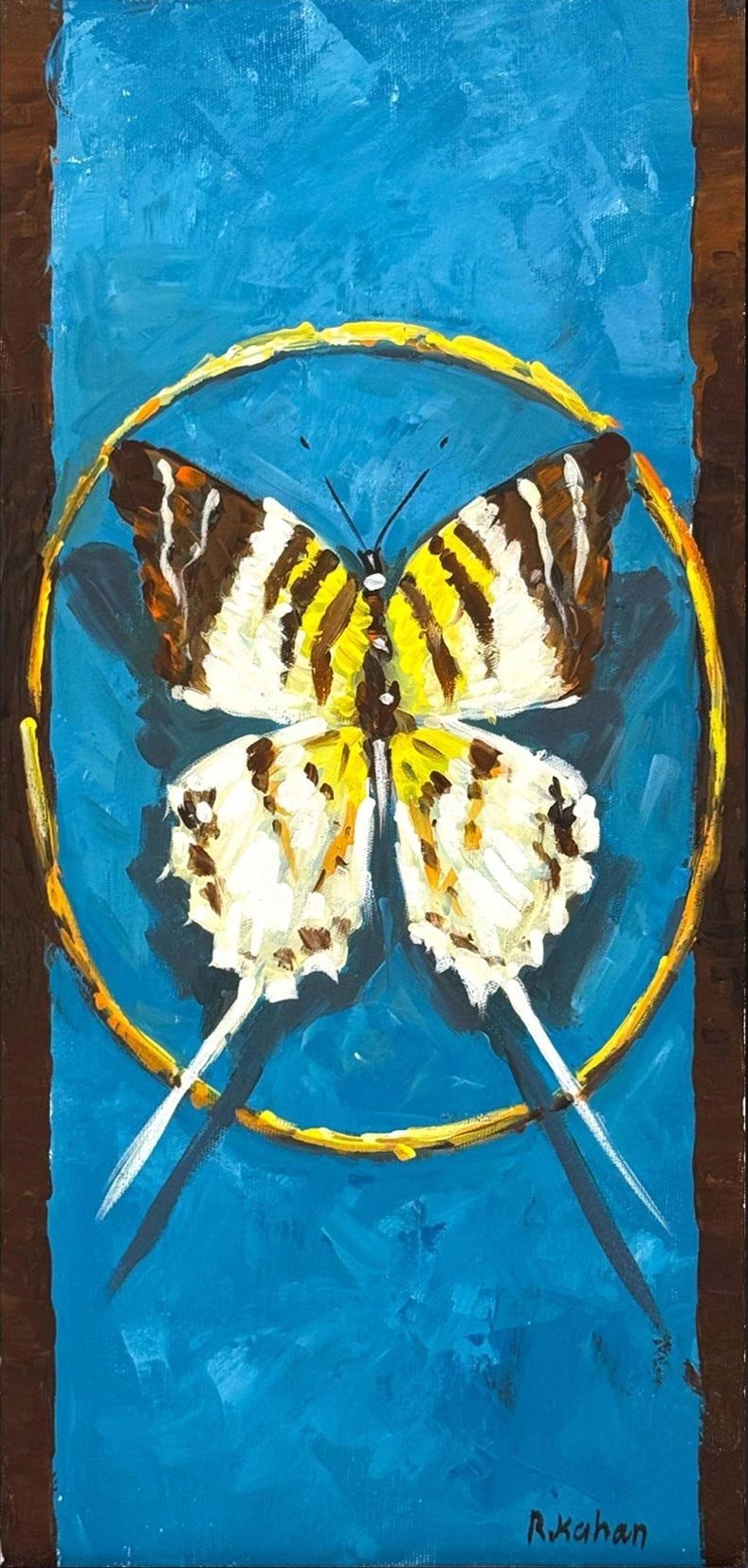 Bir Kelebeğin Öyküsü Yağlı Boya Tablosu