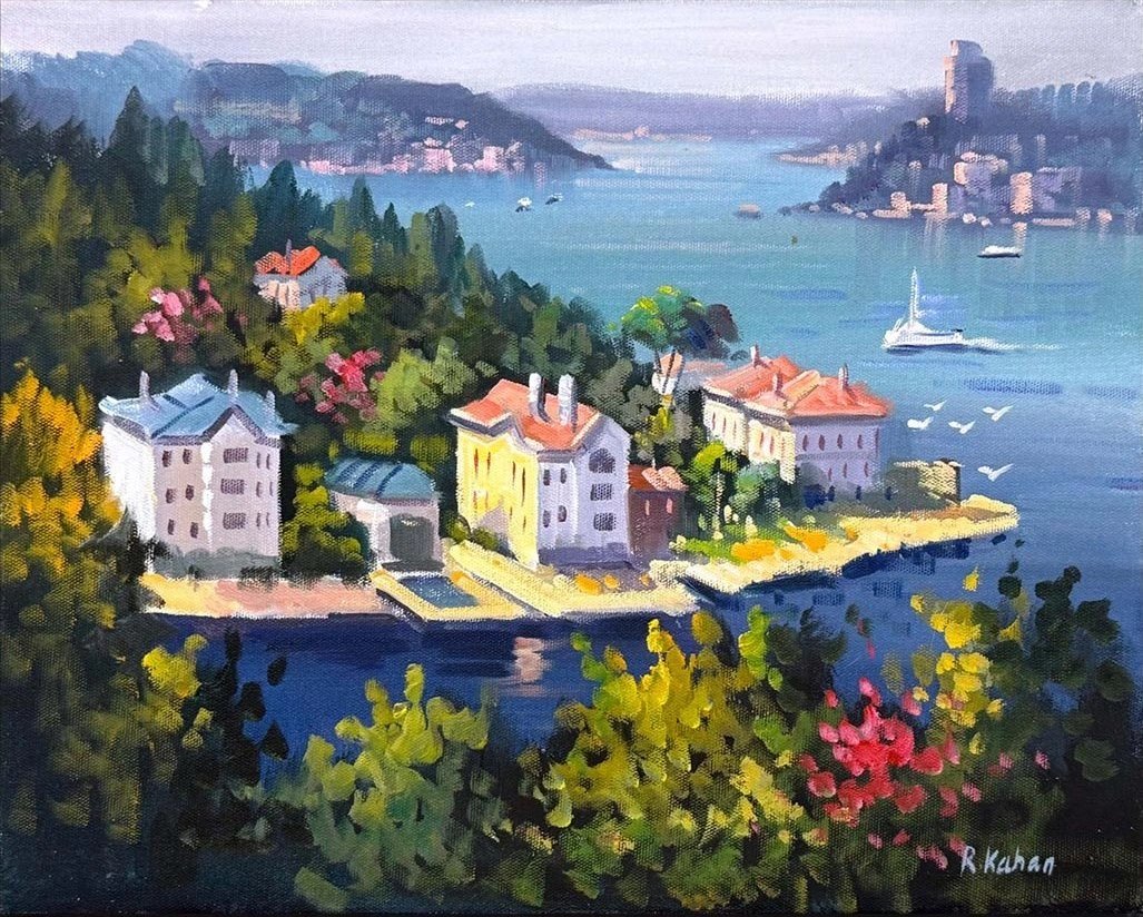 Boğazın İncileri Yağlı Boya Tablosu