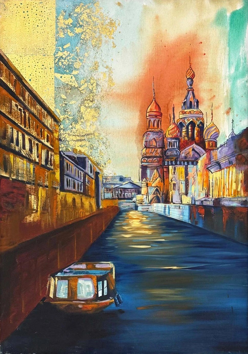 Budapeşte Gölgesinde Yağlı Boya Tablosu