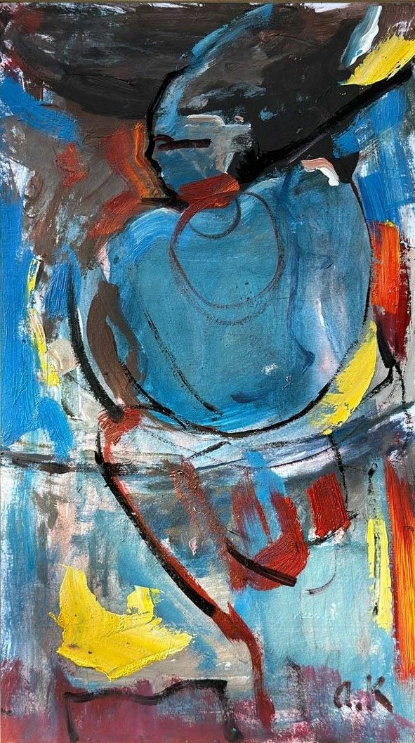 Çizgisel Düşler Yağlı Boya Tablosu