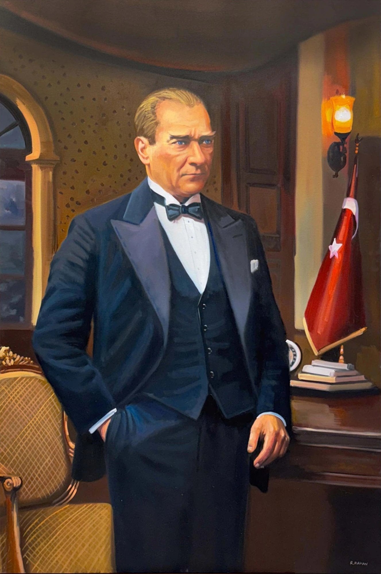 Cumhuriyetin Işığı Yağlı Boya Tablosu