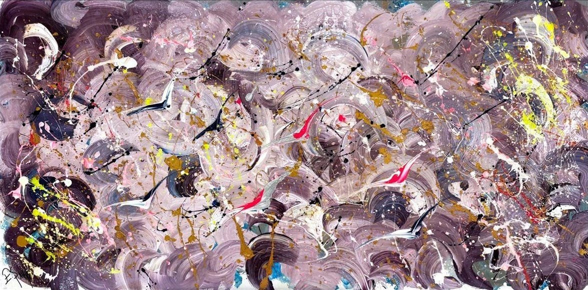 Dalgaların İçinde Yağlı Boya Tablosu