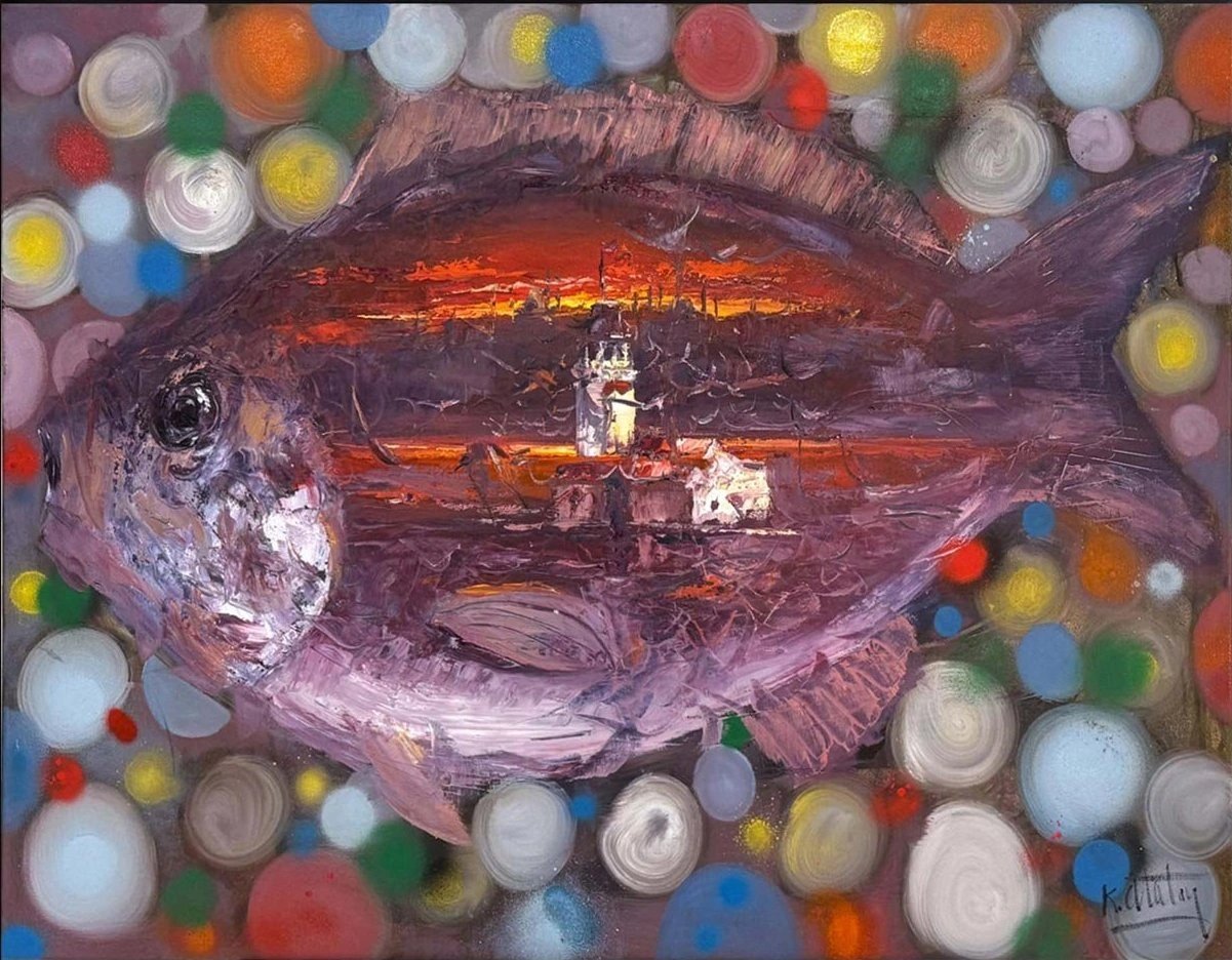 Denizin Gözünde İstanbul Yağlı Boya Tablosu