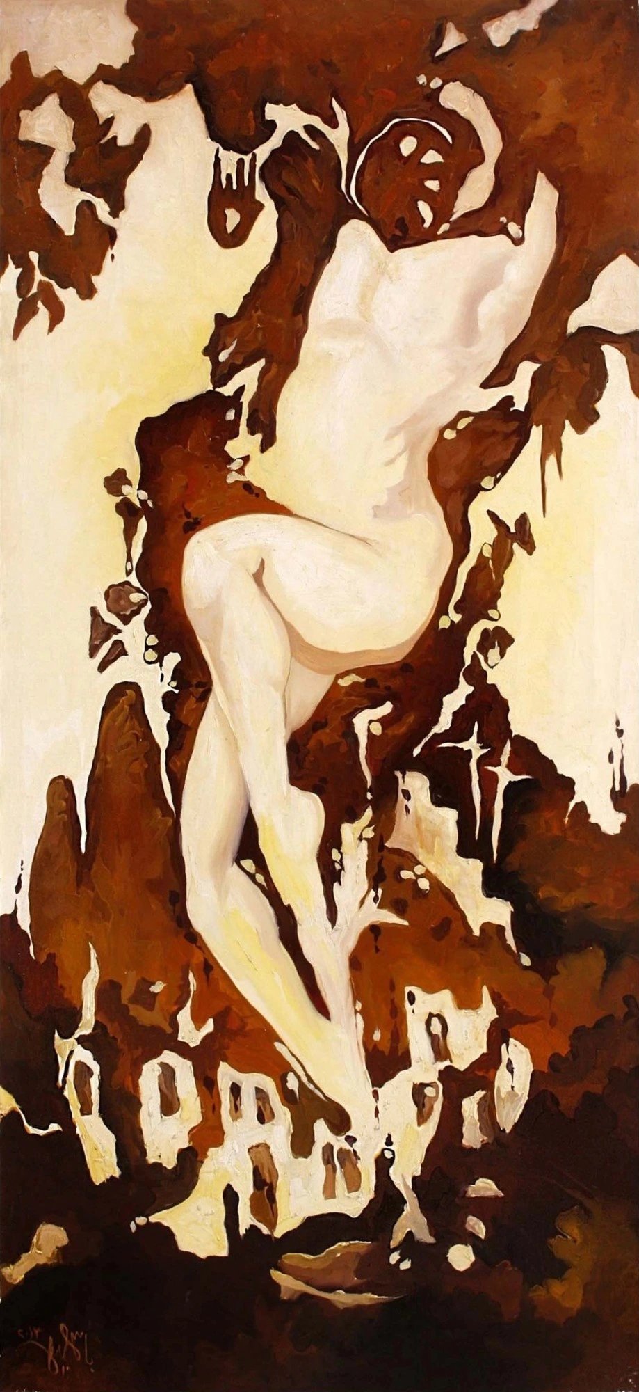 Derinlik Algısı Yağlı Boya Tablosu