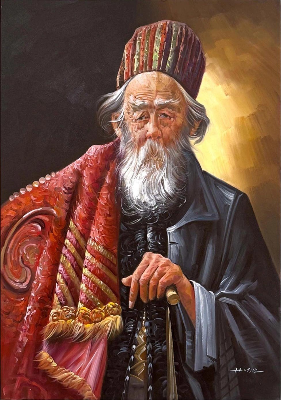 Dervişin Hatırası Yağlı Boya Tablosu