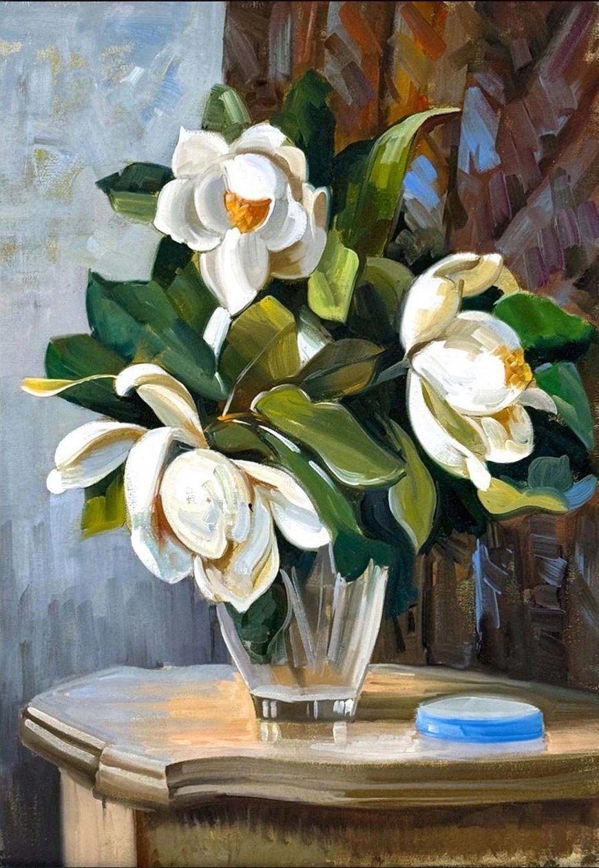 Dingin Vazoda Manolyalar Yağlı Boya Tablosu