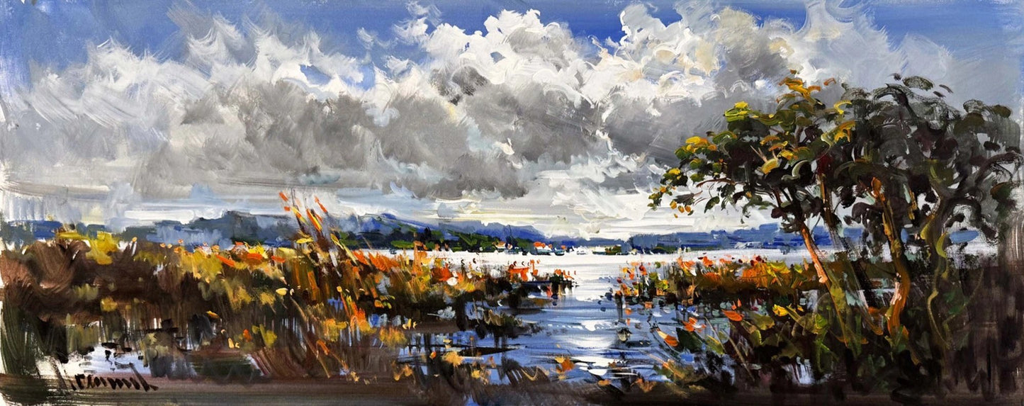 Doğanın Köklerin Arasında Yağlı Boya Tablosu