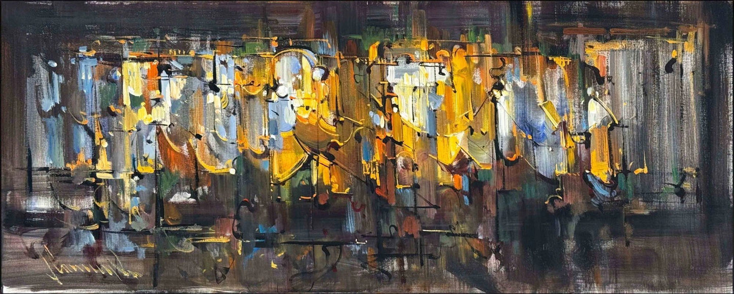 Doku ve Işık Yağlı Boya Tablosu