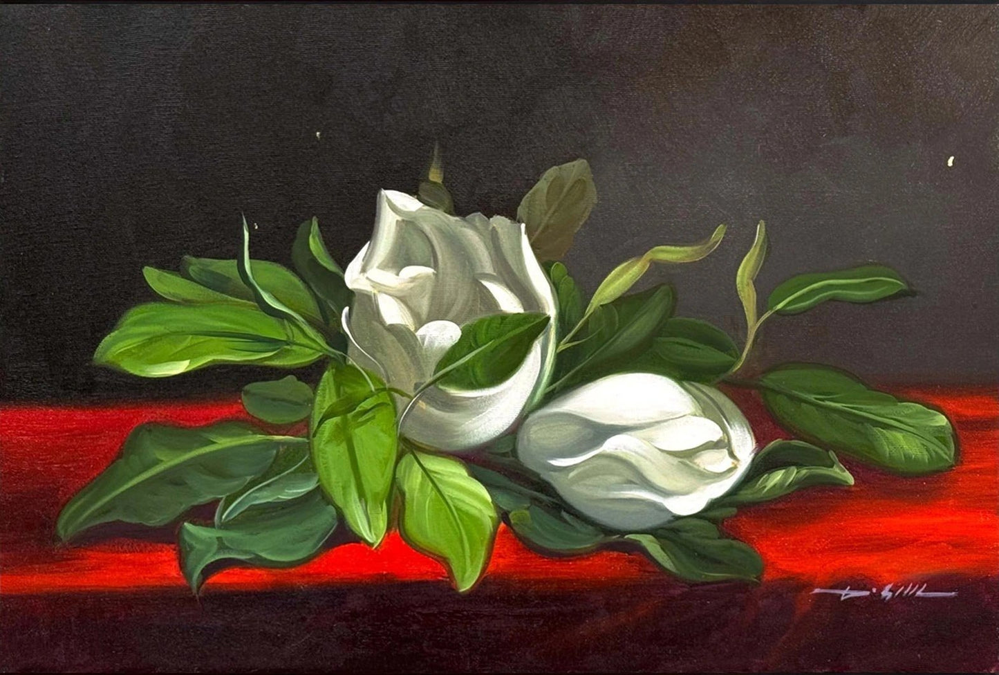 Düşlerde Manolya Yağlı Boya Tablosu