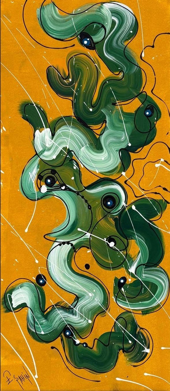 Enerji Patlaması Yağlı Boya Tablosu