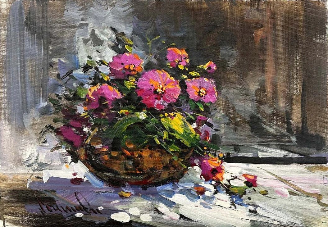 Fırçanın Baharı Yağlı Boya Tablosu