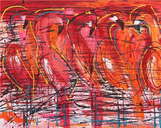 Flamingolar Yağlı Boya Tablosu Simurg Sanatevi