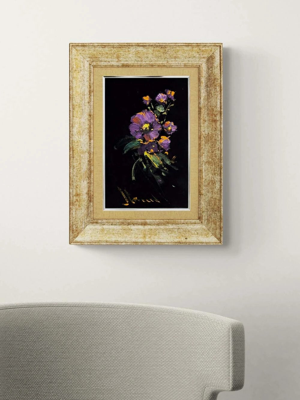 Gece Menekşesi Yağlı Boya Tablosu