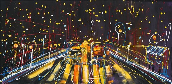 Gece Yağlı Boya Tablosu