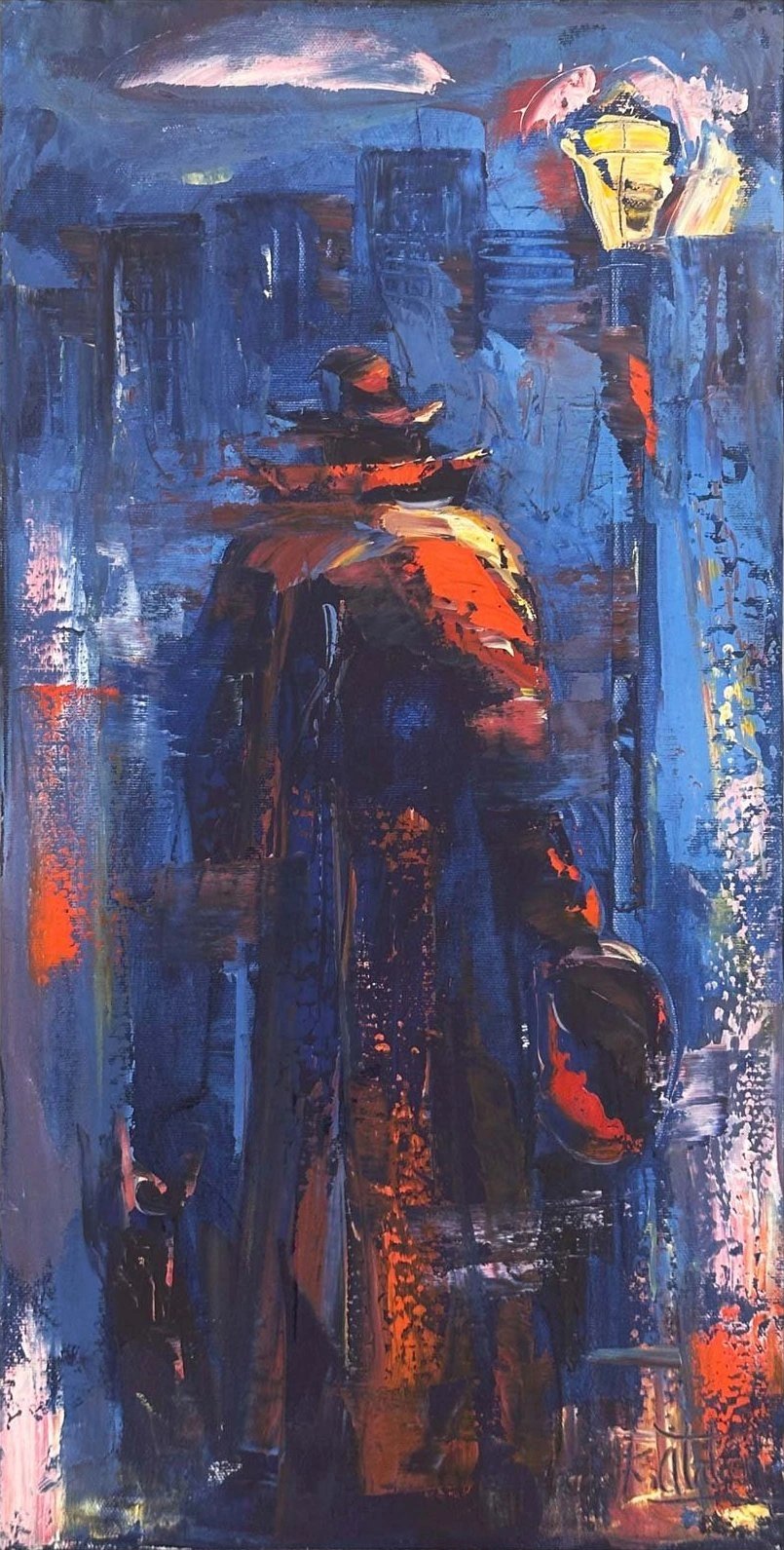 Gecenin Yanlızlığı Yağlı Boya Tablosu