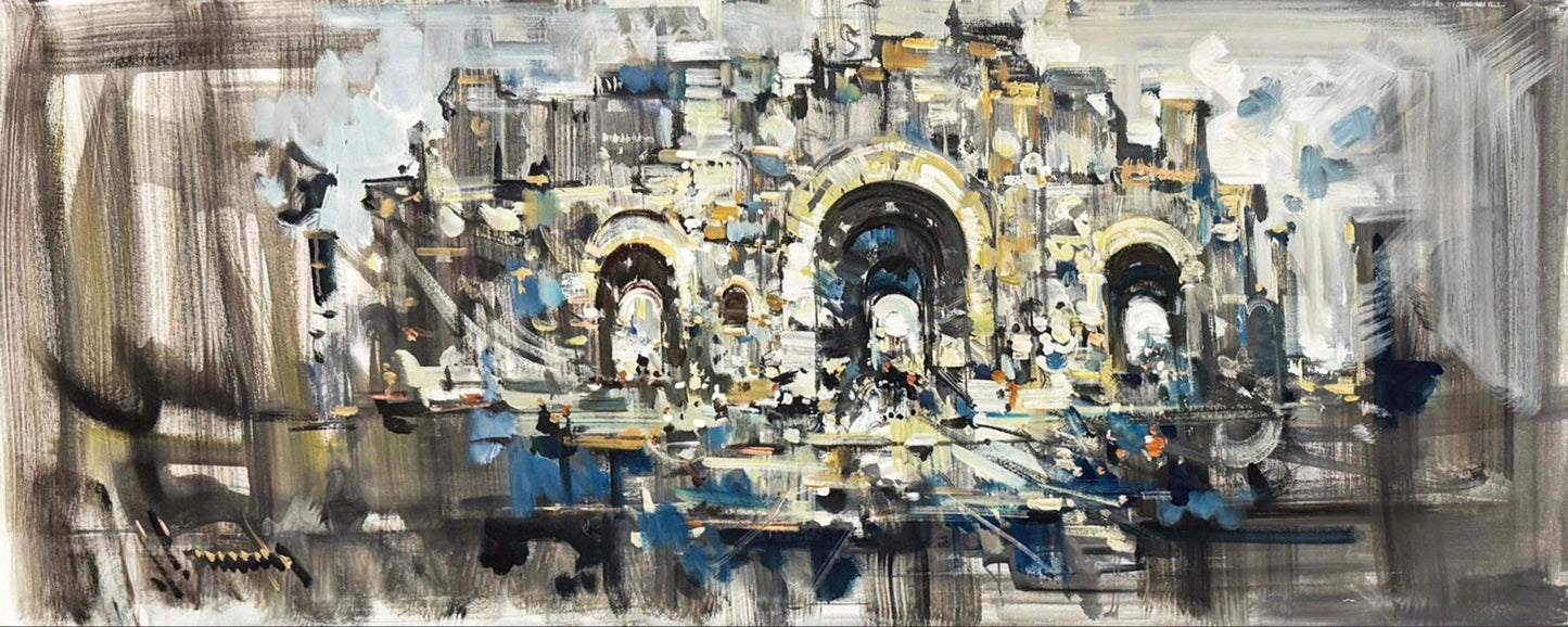 Geçmişin İzinde Yağlı Boya Tablosu