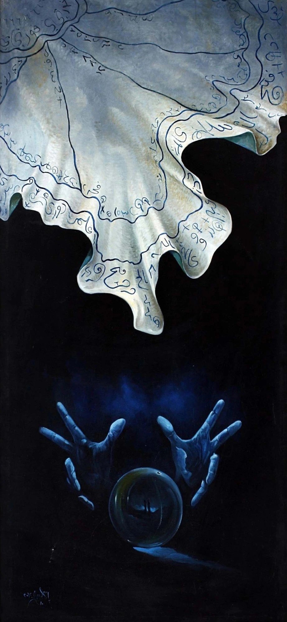 Gizemin Arkasında Yağlı Boya Tablosu