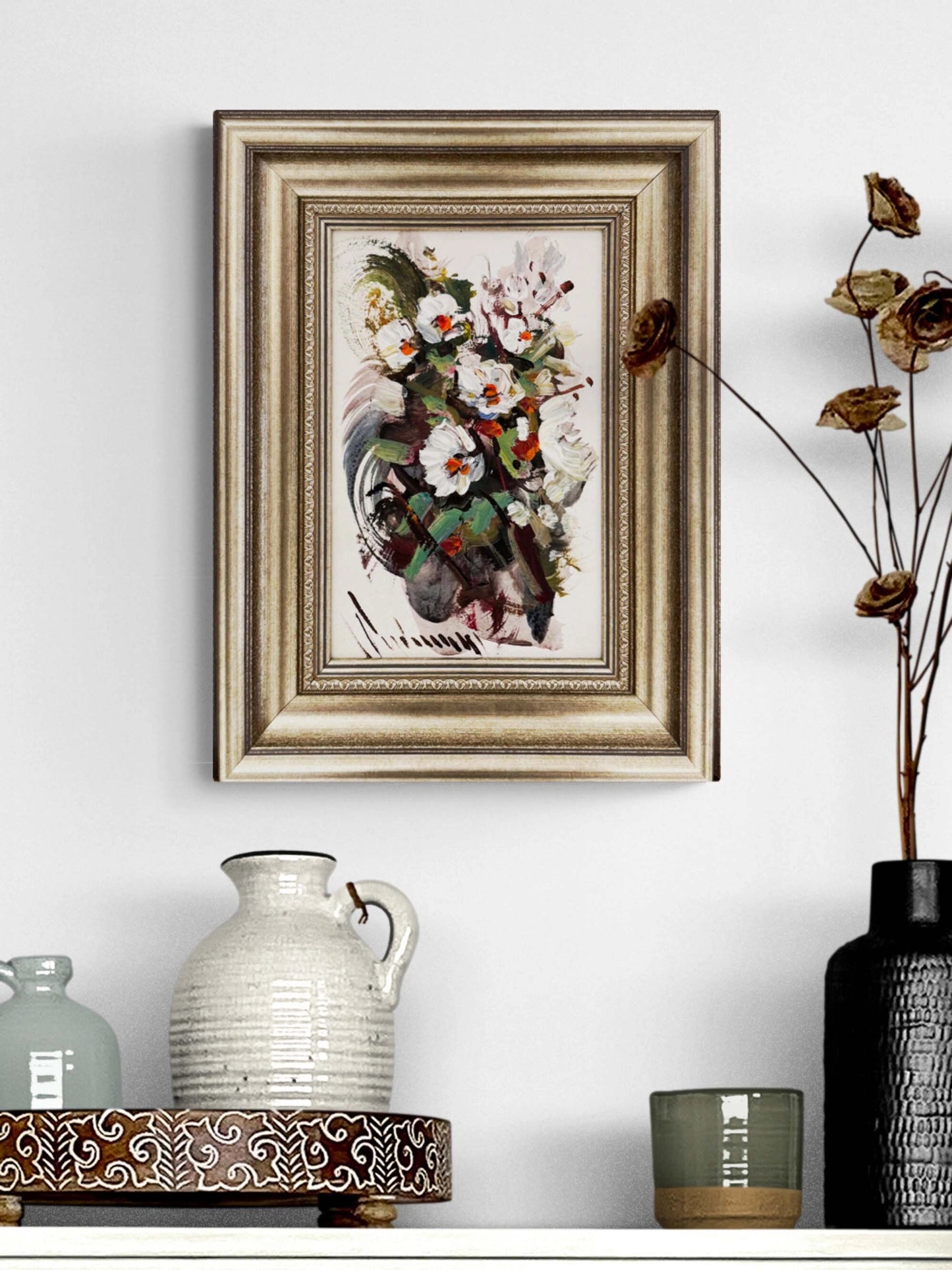 Gölgede Filizler Yağlı Boya Tablosu