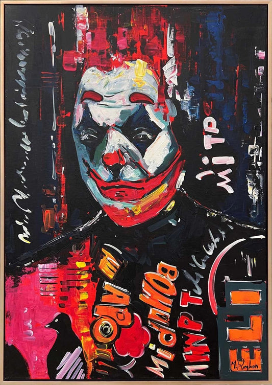 Gülüşün Karanlığı Joker Yağlı Boya Tablosu Simurg Sanatevi