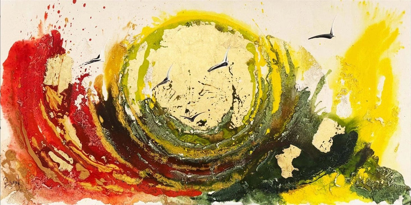 Güneşin Doğuşu Yağlı Boya Tablosu