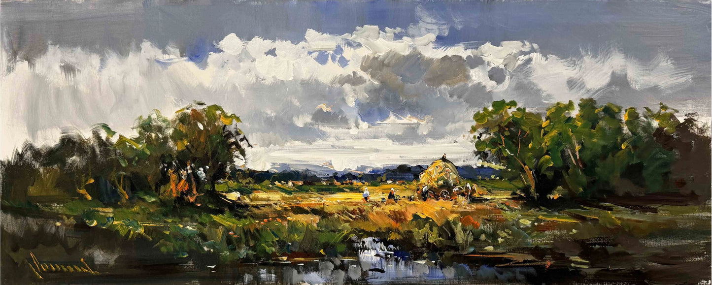 Hasat Zamanı Yağlı Boya Tablosu
