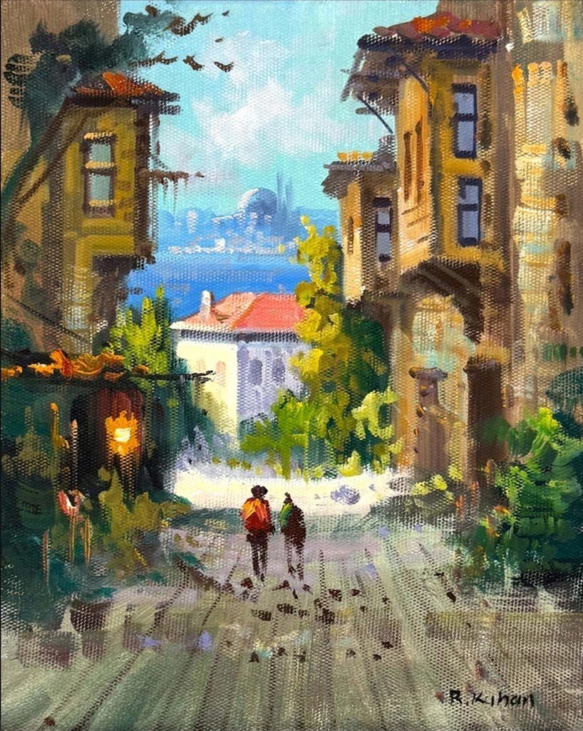 Hatıralarda İstanbul Yağlı Boya Tablosu
