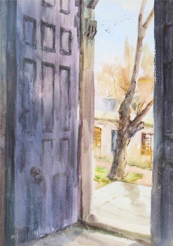 Huzur Kapısı | Sulu Boya Tablo