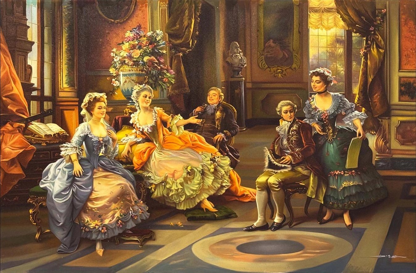 İhtişamın Kalbinde Yağlı Boya Tablosu