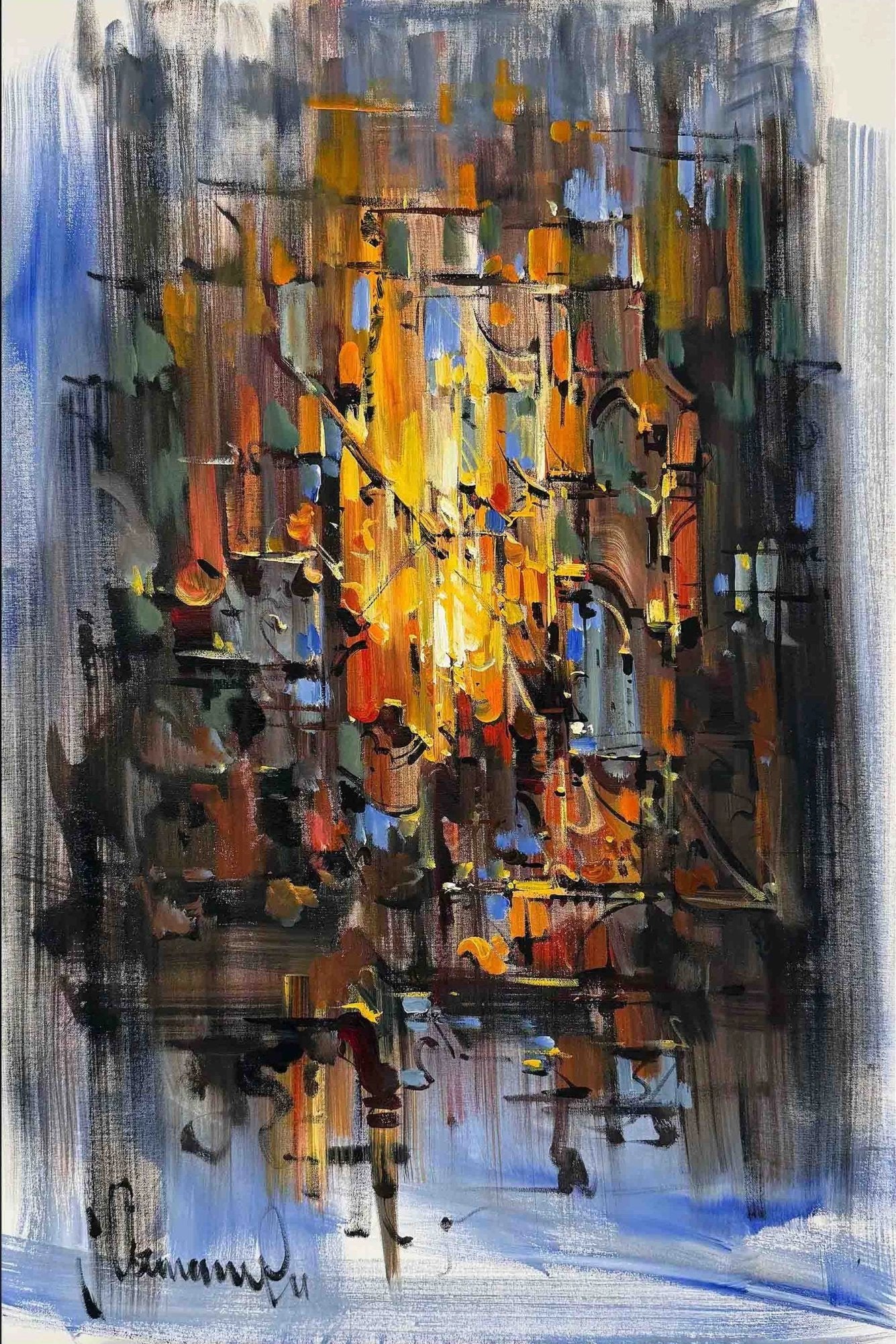 Işığın İzinde Yağlı Boya Tablosu