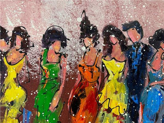 Kadınlar Matinesi Yağlı Boya Tablosu Simurg Sanatevi