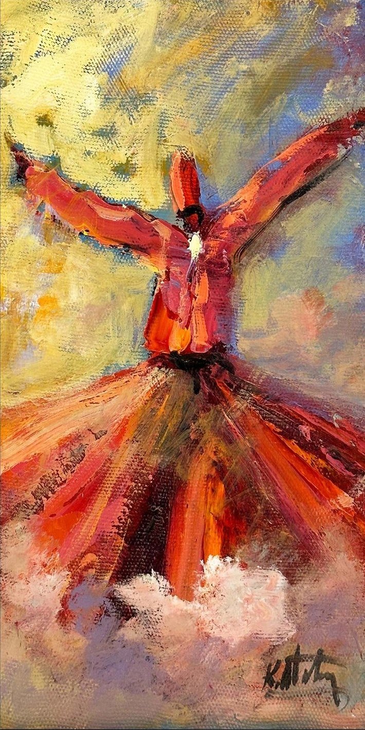 Kalbin Ekseninde Yağlı Boya Tablosu