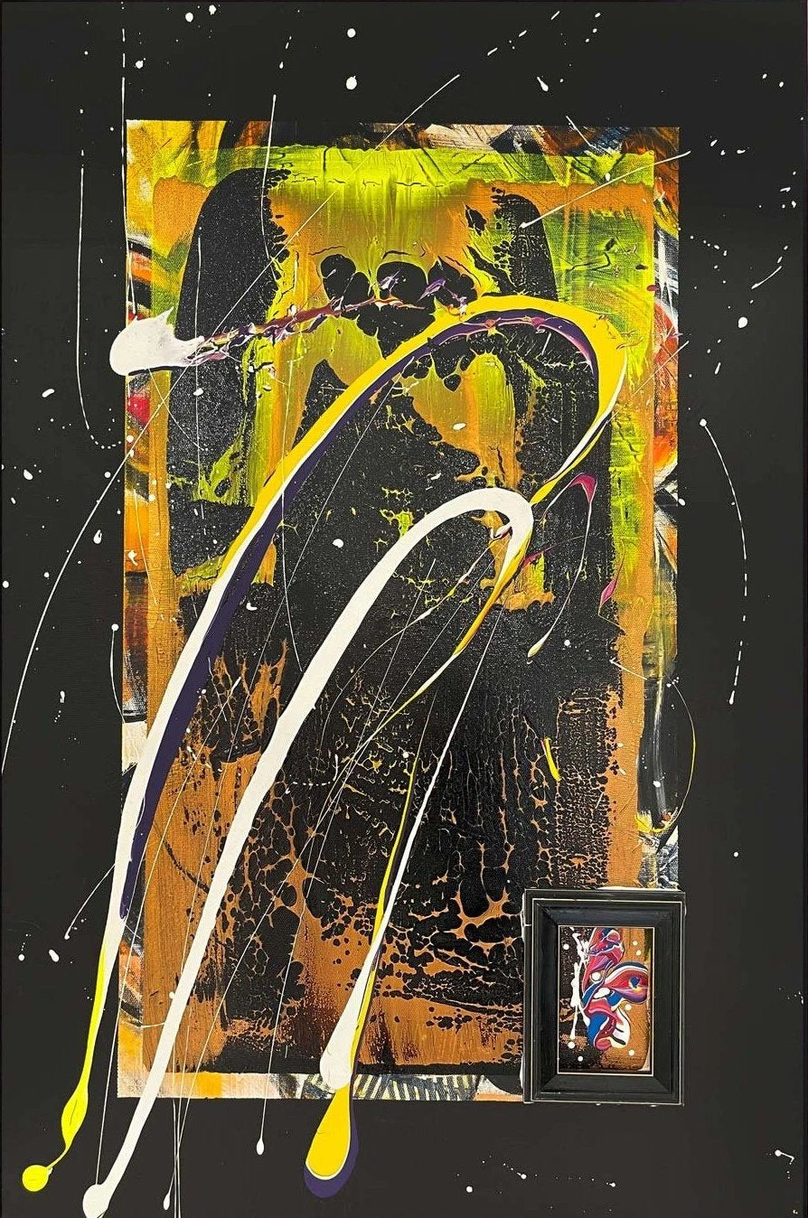 Karanlık ve Işık Yağlı Boya Tablosu