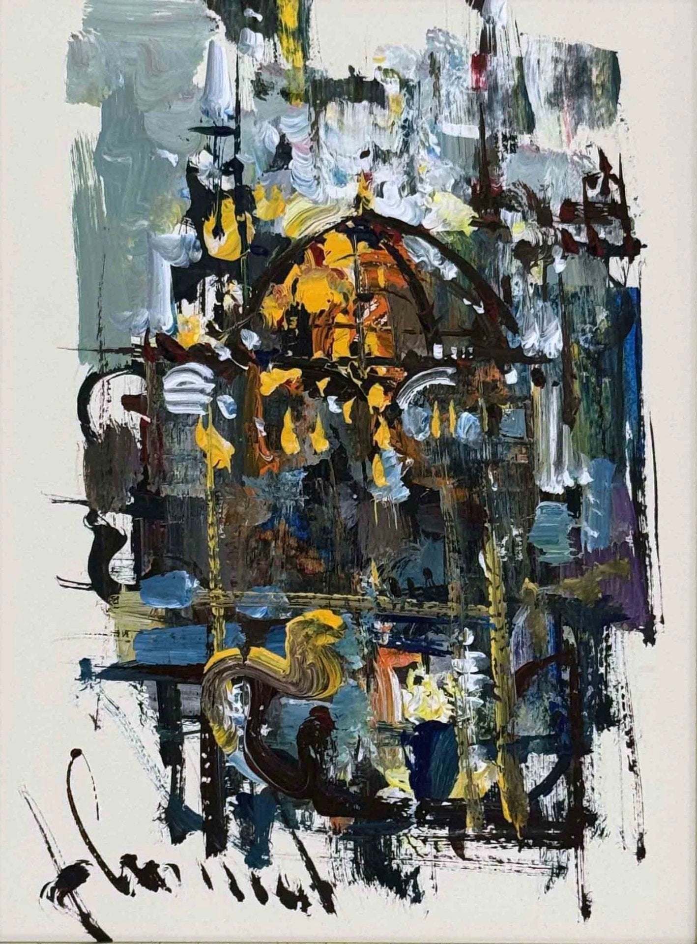 Karmaşanın İçindeki Düzen Yağlı Boya Tablosu