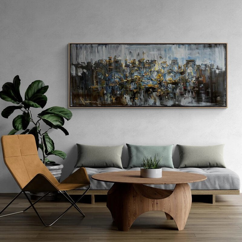 Karmaşık Ritim Yağlı Boya Tablosu