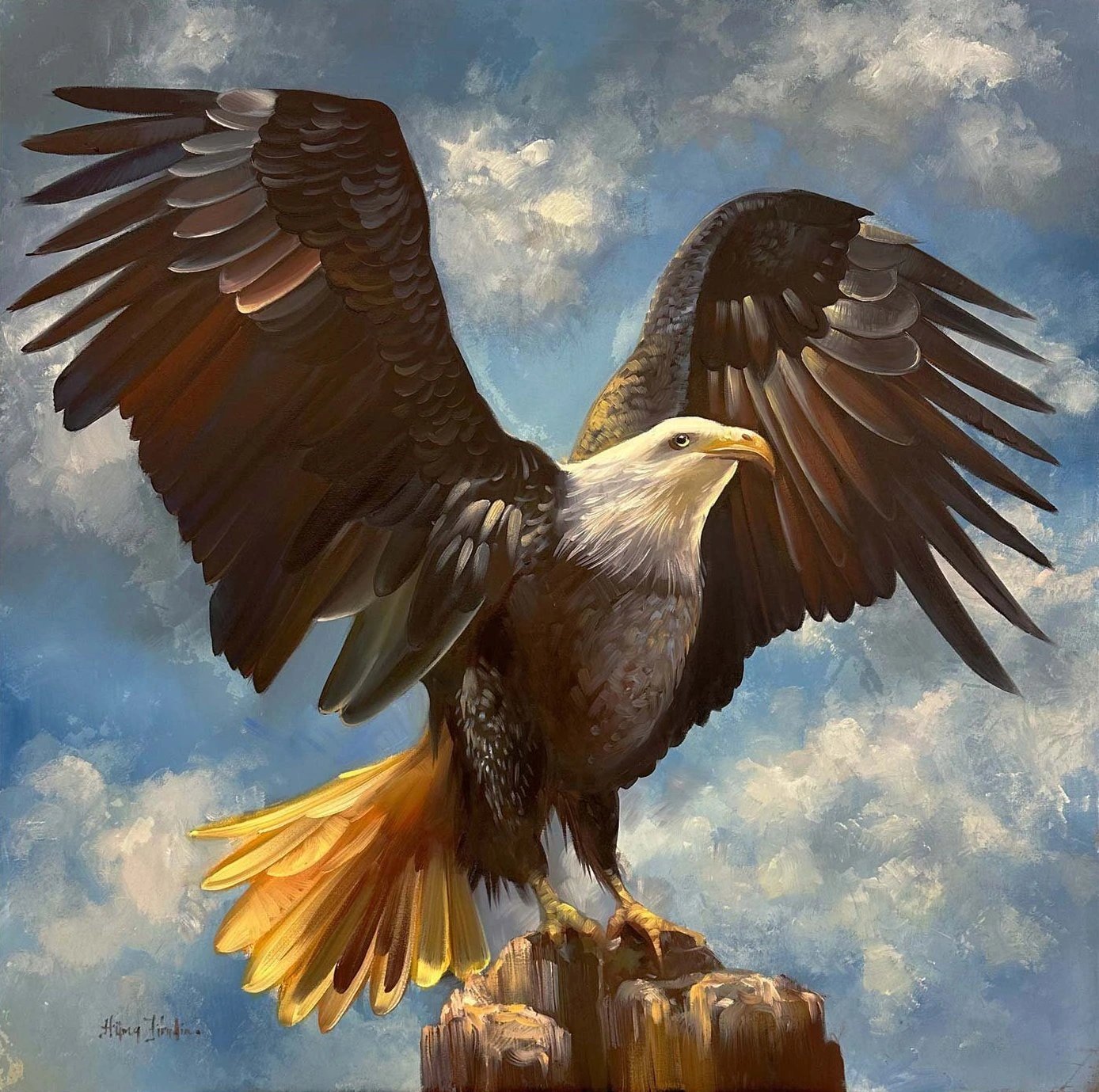 Kartalın Zirvesi Yağlı Boya Tablosu