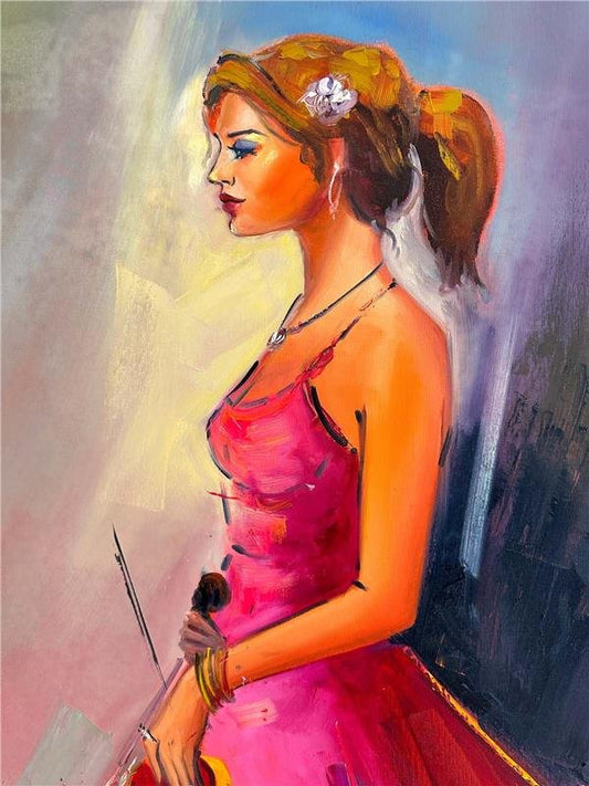 Melodinin Portresi Yağlı Boya Tablosu