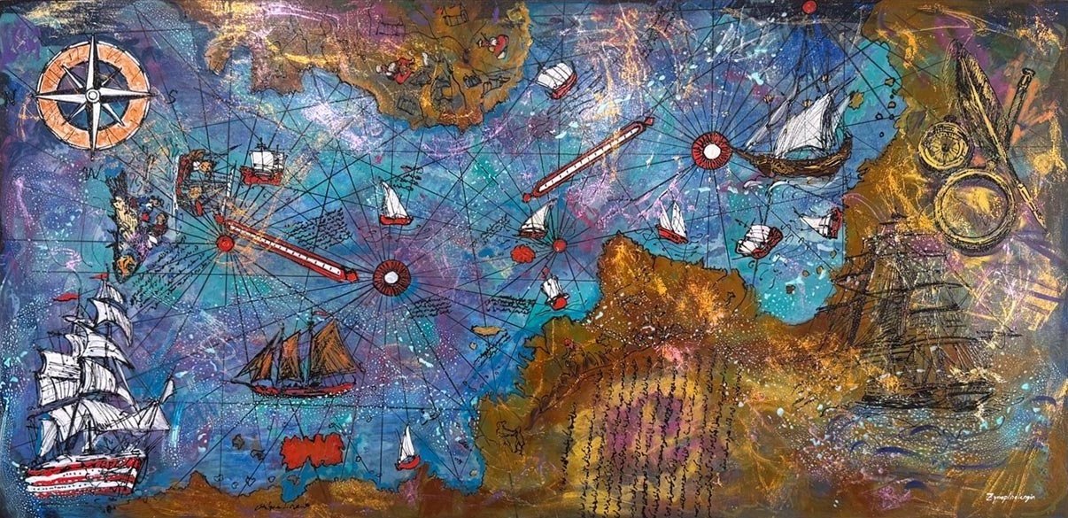 Keşfin İzinde Yağlı Boya Tablosu