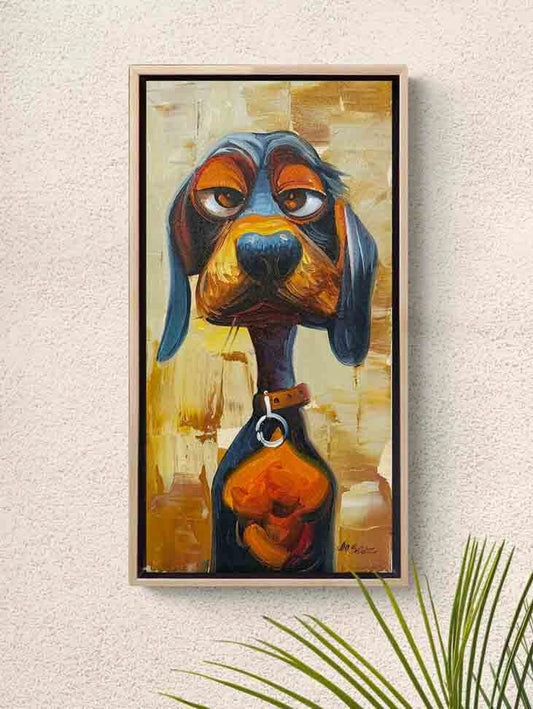 Köpek Yağlı Boya Tablosu Simurg Sanatevi