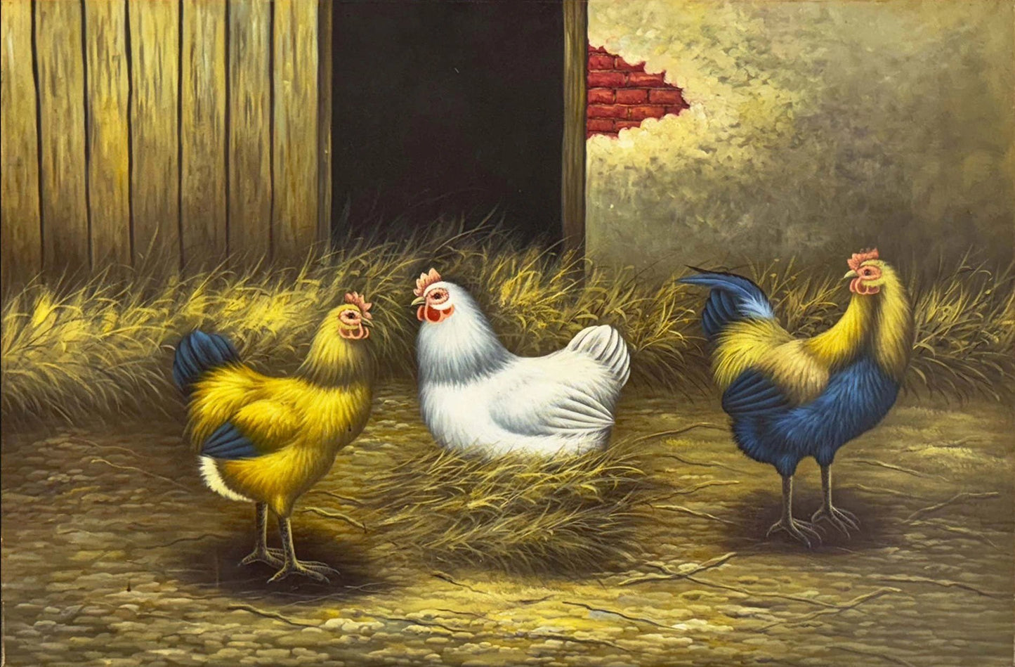 Kümes Günlüğü Yağlı Boya Tablosu