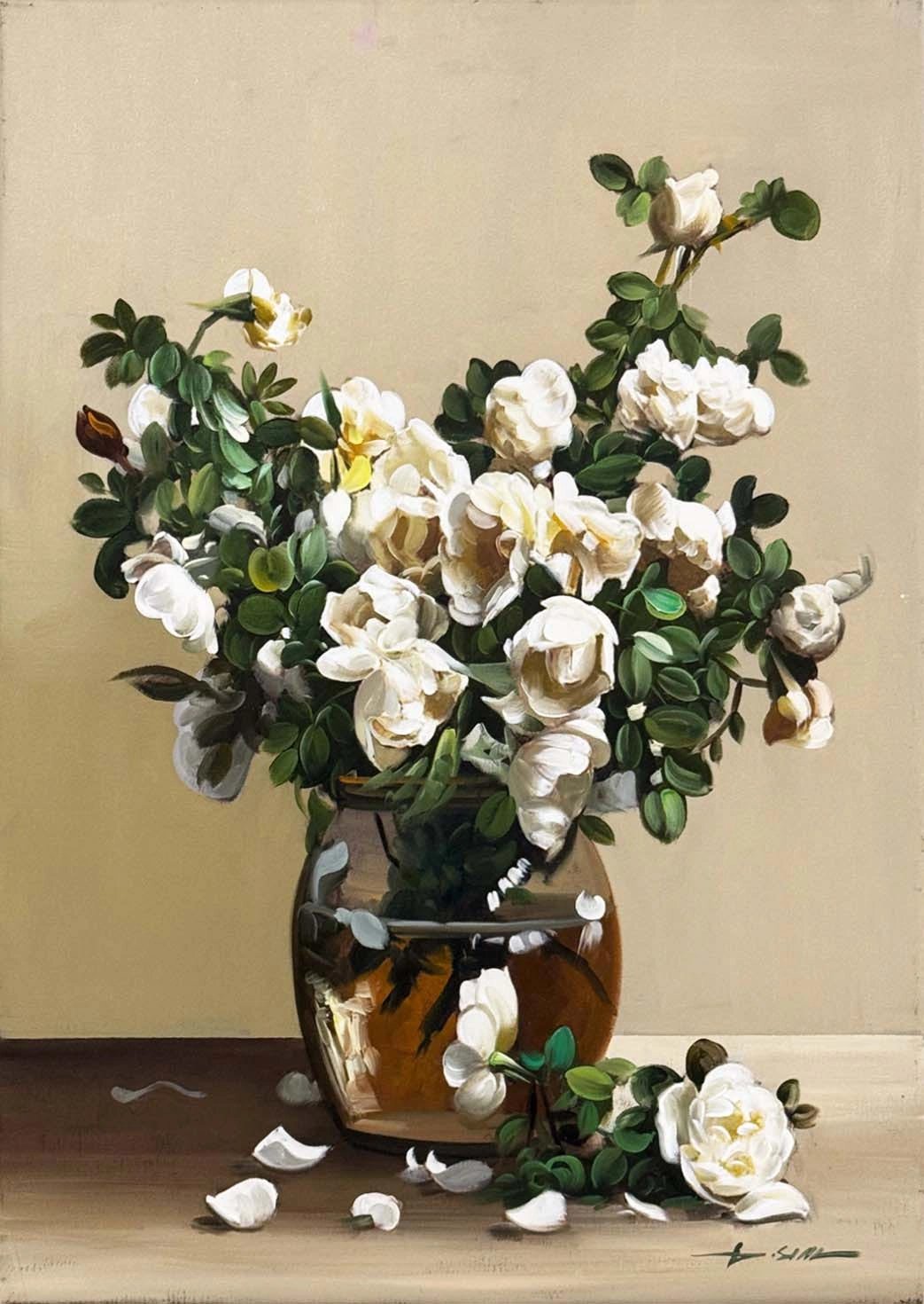 Manolya Natürmortu Yağlı Boya Tablosu