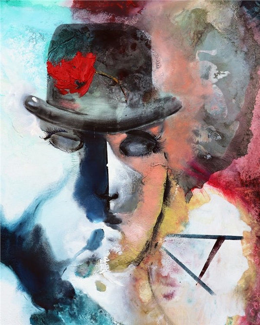 Maske Yağlı Boya Tablosu Simurg Sanatevi