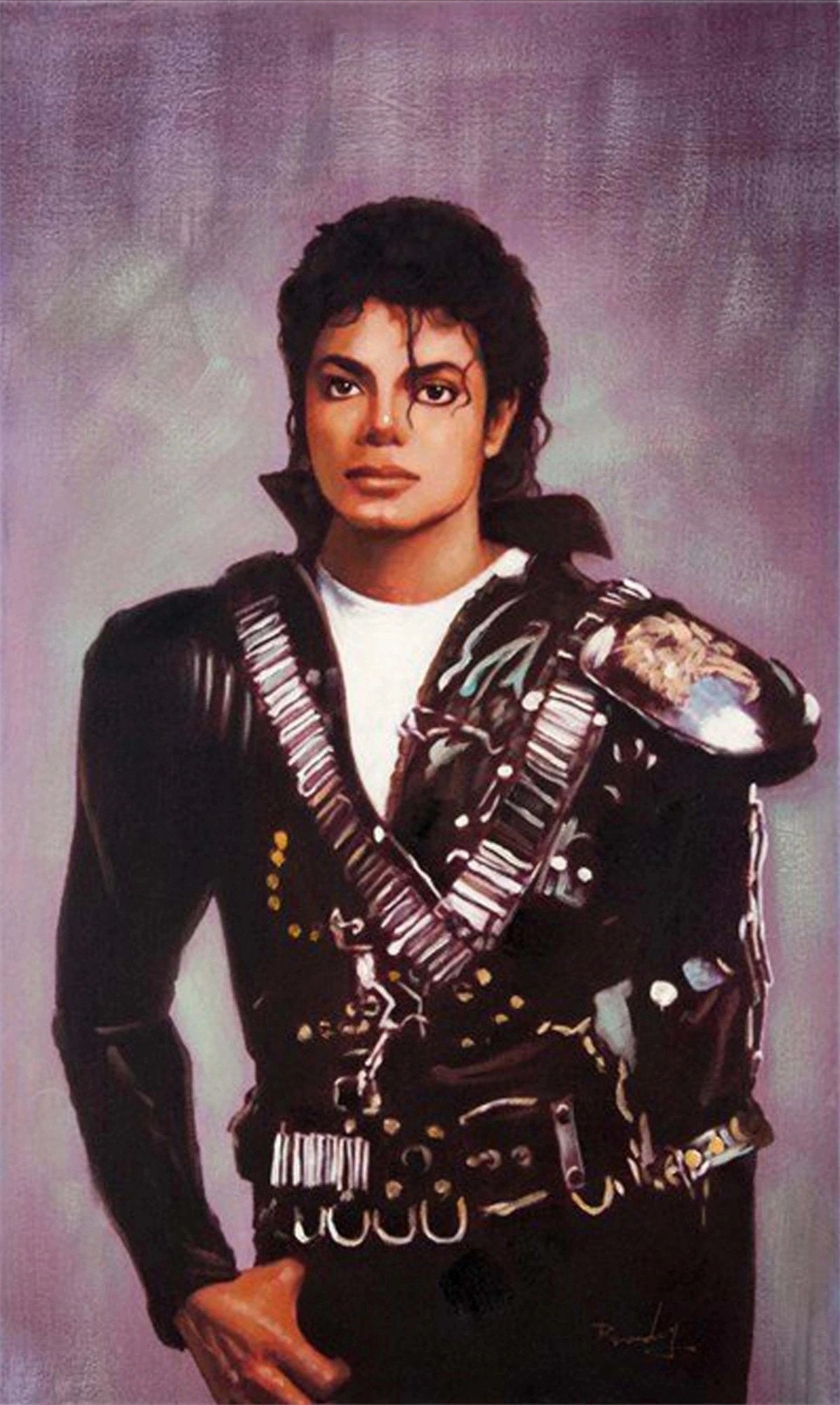 Michael Jackson Dansın Ritmi Yağlı Boya Tablosu