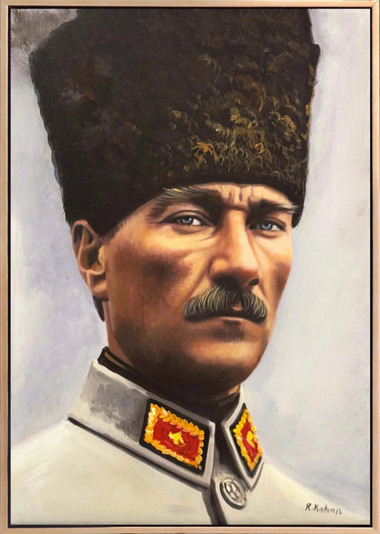 Mustafa Kemal Paşa Yağlı Boya Tablosu Simurg Sanatevi