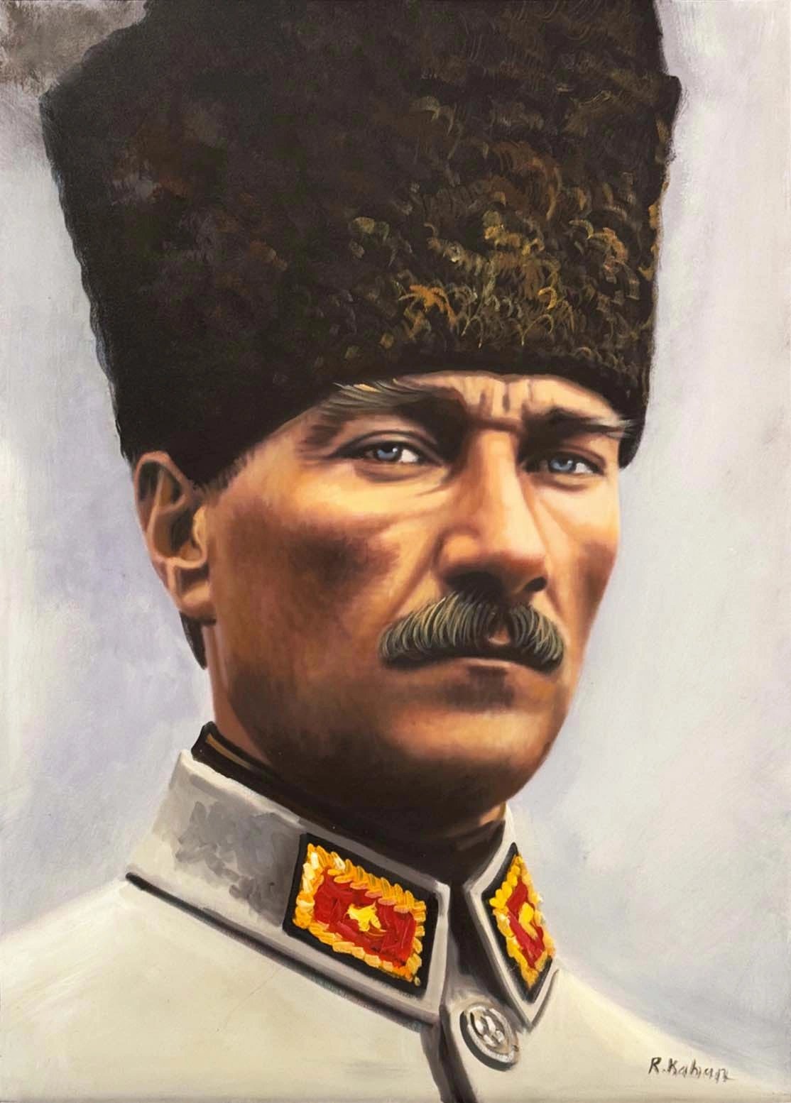 Mustafa Kemal Paşa Yağlı Boya Tablosu